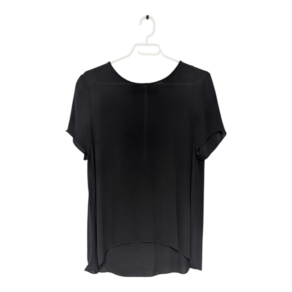 Wilfred Black Silk Flowy Blouse